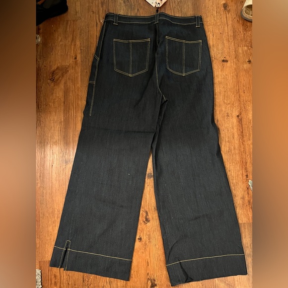 5 â 7 - Cinq á Sept Denim cropped jeans Sz 10 - Picture 4 of 6